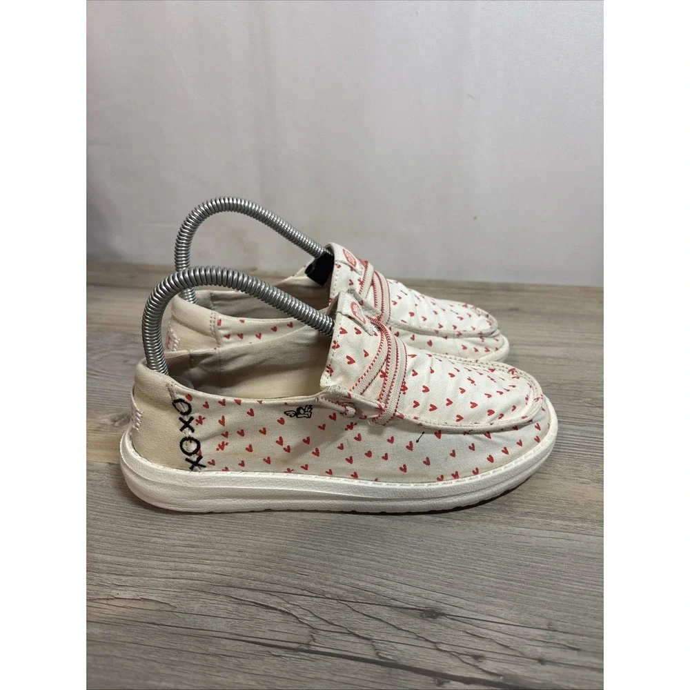 Hey‎ Dude Girls 4 Youth 4 Wendy Hearts Amor Cupid Love Red Slip-On Casual Shoes